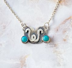 This personalized initial necklace can be customized with 3 characters. This sterling silver pendant includes a 4mm Kingman turquoise stone. A boho style pendant to give to a friend, sister or your Mom. Makes the perfect gift for girls and women. Layer this with other charm necklaces or wear a lone. Made of solid sterling silver that hangs on a sterling silver flat cable chain. Like it just the way you see it with Mrs on it? Perfect give for new wife or bride. Place your initial you want on it i Real Turquoise Necklace, Turquoise Initial Necklace, Adjustable Sterling Silver Turquoise Necklace, Nickel-free Turquoise Necklace Gift, Nickel-free Turquoise Necklace For Gift, Personalized Sterling Silver Turquoise Necklaces, Personalized Turquoise Sterling Silver Necklaces, Silver Turquoise Necklace Stamped 925, Turquoise Necklace With Sterling Silver Clasp As Gift