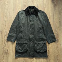 Barbour A205 Border Wax Jacket Size C36/91CM S Made In England | eBay Long Sleeve Windbreaker For Workwear In Winter, Padded Collar Long Sleeve Outerwear For Outdoor, Outdoor Long Sleeve Outerwear With Padded Collar, Classic Outerwear With Stand Collar For Cold Weather, Single Breasted Sport Coat For Winter Outdoors, Collared Winter Outdoor Outerwear, Collared Outdoor Winter Outerwear, Collared Winter Outerwear For Outdoor Use, Collared Outerwear For Winter Outdoor