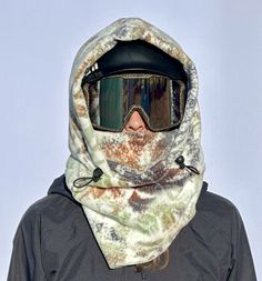 Elastic drawstring for cinching hood around face. Face covering and hood can be lowered/ raised separately. Made from the highest quality anti pill fleece Ski Hood, Helmet Hood, Face Covering, Skull Cap Beanie, Early Fall, Face Coverings, Style Expert, Joshua Tree, Skull Cap