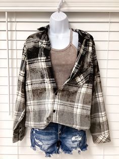 Super Soft Graphic tee - say it with your shirt! Wildflowers & Dixie is a southern chic women's clothing boutique with a western flair, based out of Talmo, Georgia! Our brand is inspired by the cowgirl lifestyle. Shop graphic tees, rodeo shirts, bralettes, shoes, denim, boho bags + accessories, gift items, & home decor. Oversized Flannel Tops For Fall, Trendy Relaxed Fit Flannel Shirt, Oversized Plaid Casual Top, Casual Oversized Plaid Tops, Trendy Bleached Faded Top, Tie-dye Tops For Fall Streetwear, Tie Dye Tops For Fall Streetwear, Trendy Faded Bleached Top, Tie-dye Tops For Streetwear In Fall