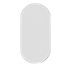 an oval shaped mirror is shown against a white background