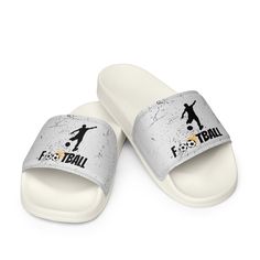 A must-have for the summer: these women's slides. A pair of these will keep you comfy throughout your day of beach or pool activities, thanks to the cushioned upper strap and the textured footbed.  * Cushioned and durable faux leather upper strap * Lightweight polyurethane (PU) outsole * Contoured, textured footbed * Stitched around the upper perimeter for extra durability * Spot clean only * Printed, cut, and handmade * Blank product sourced from China Important: This product is available in the following countries: United States, Canada, Australia, United Kingdom, New Zealand, Japan, Austria, Andorra, Belgium, Bulgaria, Croatia, Czech Republic, Denmark, Estonia, Finland, France, Germany, Greece, Holy See (Vatican city), Hungary, Iceland, Ireland, Italy, Latvia, Lithuania, Liechtenstein, Non-slip Synthetic Flip Flops For Leisure, Non-slip Open Toe Slides For Sports, Open Toe Synthetic Slippers, Cushioned Slide Sport Sandals, Cushioned Sports Slides With Open Toe, Sports Slides With Cushioned Footbed, Open Toe, Slide Sport Sandals, Cushioned Open Toe Slides For Sports, Synthetic Slide Flip Flops With Textured Footbed