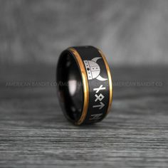 IMG_6386 Nordic Rings, Viking Rings, Nordic Runes, Raw Stone Jewelry, Rings Black, Viking Ring, Badass Style, Black Tungsten, Modern Ring