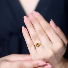 Product Details Be a fashionista with this elegant Designer Ring embellished with Round Shape Citrine in a Prong Setting with Diamond Stones. This Citrine and Diamond Ring will give you a luxurious look. So, flaunt your gorgeous look by wearing this Citrine Ring and enjoy the attention. Product Information SKU SHP-RINGS032224513 Width 8 mm Height 5.4 mm Weight 1.92 gm (Approximate) CITRINE INFORMATION No.of Stones 1 Pieces Total Weight 1.20 Carat (Approximate) Dimension(approx) Round-7X7 mm-1 Pc Wedding Rings With Citrine In Baguette Cut, Citrine Baguette Cut Wedding Rings, Baguette Cut Citrine Wedding Rings, Emerald Cut Citrine Rings, Gold Citrine Birthstone Ring With Prong Setting, Gold Citrine Crystal Ring With Prong Setting, Elegant Citrine Birthstone Ring For Formal Occasions, Elegant Citrine Birthstone Ring For Formal Events, Gold Baguette Cut Topaz Wedding Ring