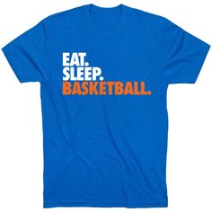 Our short sleeve basketball T-Shirt with an Eat. Sleep. Basketball. design will be a favorite for players and one they'll be sure to proudly wear all year. The shirt is perfect to wear both on and off the court, and a great gift for basketball players for birthdays, holidays, or the end of the season. Underdog Quotes, Quotes For Coaches, Sports Motivational Quotes, Motivational Sports Quotes, Basketball Apparel, Sports Inspirational Quotes, Basketball Tshirt, Quotes Sports, Basketball Sweatshirts