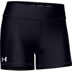 the under armour shorts are black and white