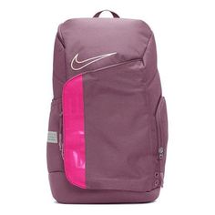 Nike Elite Air Max Cushion Backpack 'Pink' CK4237-533 Pink Nike Elite Backpack, Pink Functional Outdoor Backpack, Functional Pink Outdoor Backpack, Functional Pink Rectangular Backpack, Functional Rectangular Pink Backpack, Modern Pink Backpack, Nike Pink Backpack For School, Nike Pink Bag For Daily Use, Pink Nike Backpack For School