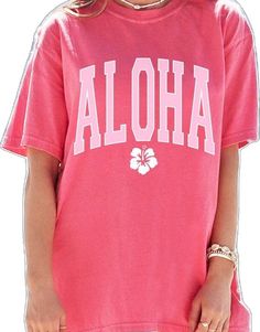 Tshirts Oversized, Hawaii Tshirt, Beach T Shirt, Beach T Shirts, Hibiscus Flower, Flower Shirt, Aloha Shirt, Summer Tee, Hibiscus Flowers