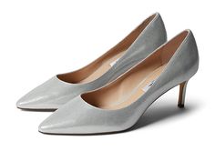 Nina Nina60 - Women's Shoes : True Silver : These sleek and elegant Nina Nina60 shoes will make you the center of attraction at any events. Textile upper. Synthetic lining. Synthetic insole. Stiletto heel. Pointed toe. Slip-on closure. Leather outsole. Imported. Measurements: Heel Height: 2 1 2 in Weight: 7 oz Product measurements were taken using size 9, width M. Please note that measurements may vary by size. Weight of footwear is based on a single item, not a pair. Classic Heels For Spring Party, Classic Spring Heels For Party, Sleek Spring Almond Toe Court Shoes, Classic Spring Party Heels, Chic Silver Court Shoes With 4-inch Heel, Classic Closed Toe Court Shoes For Party, Spring Formal Wedding Shoes Almond Toe, Formal Wedding Shoes With Almond Toe For Spring, Spring Wedding Shoes With Almond Toe For Formal Occasions