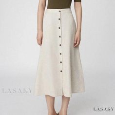 Lasaky - Retro Chic Wrap Dress Elegant Long Dress In Solid Color, Solid Color Long Summer Dress, Spring Beige Dress With Long Skirt, Spring Beige Long Skirt Dress, Beige Long Skirt Dress For Summer, Fitted Casual Maxi Dress, Casual Fitted Maxi Dress, White Casual Long Skirt Dress, Casual Cream A-line Midi Dress