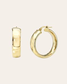 Flaunt your fierce fashion sense with these 14k Gold Bubbled Flat Hoop Earrings—golden, bold, and unapologetically stunning. Available in three sizes to match any vibe, slip them on and let your style do all the talking, because honey, these hoops are all about making an entrance. Outer Diameter: Approx. 27mm Inner Diameter: Approx. 24.5mm Width: Approx. 7.5mm Total Weight: Approx. 5.4 grams (per pair) Standard Production: 5-8 business days Rush Order Production: 2-5 business days Shipping: Sele Luxury Tarnish Resistant Hoop Huggie Earrings, 14k Yellow Gold Hoop Earrings For Everyday Luxury, Everyday Luxury 14k Yellow Gold Hoop Earrings, 14k Yellow Gold Hoop Earrings With Shiny Finish, Luxury Hoop Huggie Earrings, Luxury Hoop Jewelry With Shiny Finish, Yellow Gold Hoop Earrings With Shiny Finish, Yellow Gold Shiny Hoop Earrings Fine Jewelry, Luxury Small Hoop Earrings With Shiny Finish