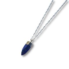 This crystal necklace makes the most perfect gift! Each crystal offers different benefits which makes each one so unique. They are absolutely adorable and each one comes with a beautiful intention card. Lapis is known as a protection stone ridding you of negative energy while bringing serenity and peace to the wearer. Lapis can help you to express yourself and feel more empowered. This is the perfect gift for your friend or family member. They are so thoughtful and not to mention the perfect pri Minimalist Crystal Necklace With Natural Stones As Gift, Minimalist Gemstone Crystal Necklace For Healing, Everyday Spiritual Gemstone Crystal Necklaces, Raw Stone Crystal Pendant Necklace Gift, Gift Crystal Pendant Necklace With Raw Stone, Minimalist Necklaces With Natural Stones For Healing, Holistic Sterling Silver Necklace With Gemstones, Minimalist Crystal Pendant Necklace For Meditation, Minimalist Pendant Crystal Necklace For Meditation