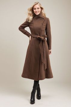 ★★ Welcome to my Ylistyle's shop！！！ Our brown long wool coat, Features a waist-cinching design to perfectly show off your figure. Wear it in autumn and winter to keep you warm and comfortable. It's a good fashion item. ★★FEATURES 50% wool, 50% fiber nylon polyester Polyester lining Two side pockets Belted coat Snap and belt closure Long coat Brown wool coat Autumn winter wool coat Dry clean ★★More color ★★ The model's height approx 170 cm (5′ 7″) with the 84 cm (33") bust, 66 cm (26") waist. She is wearing in size XS (US2) ★★ Please select custom order according to the follow situation Can't find your size Your height is over 175cm Your weight is over 75kg Request Length custom Request sleeve length ★★ Get your size in Size Chart with your body measurement https://www.etsy.com/listing/7940 Brown Long Wool Coat For Winter, Brown Wool Sweater Coat, Chic A-line Wool Outerwear, Brown Long Wool Coat For Cold Weather, A-line Wool Outerwear For Work, Wool A-line Outerwear For Work, Chic A-line Wool Coat For Fall, A-line Wool Outerwear For Fall, Wool A-line Outerwear For Fall