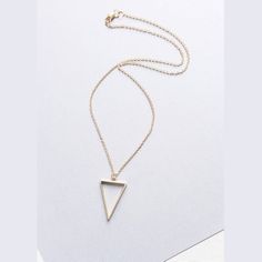 Gold Triangle Pendant Necklace| Gold Minimalist Necklace| Gold Symbolic Necklace| Trident Pendant Necklace| Long Gold Pendant Necklace| Wrapsohdee| Etsy Minimalist Metal Clavicle Chain Charm Necklace, Minimalist Metal Necklace For Gift, Nickel-free Minimalist Metal Necklaces, Minimalist Rose Gold Metal Charm Necklaces, Minimalist Nickel-free White Necklace, Minimalist Rose Gold Metal Necklace, Minimalist White Nickel-free Necklace, Triangle Shaped White Jewelry For Gifts, Minimalist Triangle-shaped Jewelry For Gifts