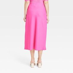 Women's Midi A-line Slip Skirt - A New Day™ : Target Fitted Lined Midi Dress, Feminine Midi Dress For Brunch, Date Night Lined Midi Skirt, Midi Skirt For Night Out, Chic Midi Skirt For Date Night, Chic Midi-length Skirt For Date Night, Feminine Lined Skirt For Date Night, Flattering Midi Skirt For Summer, Summer Midi Length Skirt For Date Night