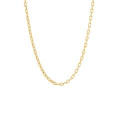 A classic that never goes out of style, this Rolo chain is a must-have accessory for any fine jewelry collection. Carefully crafted in glimmering 14K yellow gold, this 3.1-millimeter chain is perfect worn alone or layered to show off your unique sense of style. | Rolo Chain | 14K Yellow Gold, Necklace | Size 22" | Helzberg Diamonds Classic Jewelry With Rolo Chain Link, Classic Oval Link Jewelry With Delicate Chain, Classic Jewelry With Delicate Oval Link Chain, Oval Link Diamond Necklace With Cable Chain For Gift, Oval Link Yellow Gold Diamond Necklace Gift, Yellow Gold Diamond Necklace With Oval Links For Gift, 14k Yellow Gold Station Necklace With Adjustable Chain, Delicate Chain Yellow Gold Fine Jewelry Necklace, 14k Yellow Gold Station Necklace With Delicate Chain