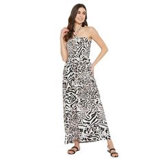 This stylish designer women tube dress is perfect to match with your favourite summer wardrobe. It would look good on most any body type. Made from 100% Polyester, this long sleeveless sun dress is lightweight, breathable to help you feel fresh and comfy on a scorching summer day. High quality and new design, all printed tube dresses have an ideal feminine fit. Available online and Suitable for a variety of occasions: Casual wear, Daily Wear, Outdoor Activity, Parties, Work, School, Travel, Vaca Black Strapless Mini Dress For Summer, Strapless Summer Dress For Beach Cover-up, Summer Strapless Dress For Beach Cover-up, Black Strapless Summer Dress, White One-shoulder Tube Top For Summer, Strapless Sleeveless Dress For Summer Day Out, Chic Strapless Sleeveless Dress For Vacation, Casual Strapless Dress For Beach Cover-up, Strapless Halter Dress For Beach