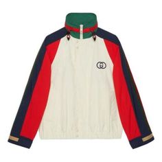 Gucci Cotton Nylon Jacket With Patch 'Multicolor' 747369-ZANYS-9791 Gucci Casual Winter Track Jacket, Gucci Casual Track Jacket For Winter, Casual Gucci Winter Track Jacket, Casual Long Sleeve Gucci Track Jacket, Gucci Long Sleeve Track Jacket For Winter, Gucci Long Sleeve Track Jacket For Fall, Luxury Gucci Hooded Outerwear, Luxury Hooded Gucci Outerwear, Gucci Sporty Streetwear Outerwear