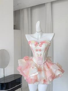 Cute Heart Outfits, Princess Core Aesthetic Outfit, Heart Corset Top, Short Princess Dress, Princess Clothes, Princess Design, Candy Dress, Princess Fashion, Cupcake Dress