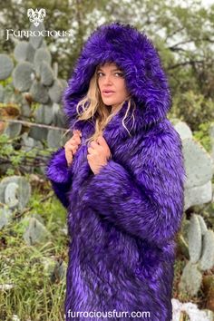 Make every winter day a ski day with Furrocious Furr’s Purple and Black Faux Fur Coat. Perfect for your apres ski outfits or for a casual winter day in the snow, this coat adds a dash of color to your winter wardrobe. With its 100% Vegan composition, it's the perfect blend of fashion and compassion.  USA Made, with multiple pockets, you'll have ample space for your essentials. Don’t just dream of a perfect winter outfit—live it. Shop now! @furrociousfurr.com. winter outfits aesthetic Purple Faux Fur Winter Outerwear, Purple Faux Fur Outerwear For Winter, Winter Purple Faux Fur Outerwear, Purple Faux Fur Outerwear For Fall, Purple Faux Fur Coat For Winter, Winter Purple Faux Fur Coat, Purple Long Sleeve Fur Coat With Faux Fur Trim, Purple Faux Fur Trim Coat For Fall, Apres Ski Outfits