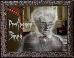 an old man wearing glasses and a tie in front of a mirror with the words professor blimps on it