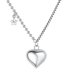 PRICES MAY VARY. Heart Necklace: The heart necklaces for women is crafted from 925 sterling silver, which is lead-free, nickel-free and hypoallergenic for skin.It makes the sterling silver choker necklace for women comfortable even close to the skin, sensitive skin can wear this sterling silver heart necklace. Unique Design: Heart necklaces for women looks great with anything! This charm necklace for women is a lovely silver heart necklace, which heart necklaces for women sits high on the neck.T Silver Ball Necklace, Small Heart Necklace, Sterling Silver Choker Necklace, Sterling Silver Choker, Sterling Silver Heart Necklace, Sterling Silver Heart Pendant, Heart Shaped Necklace, Silver Heart Pendant, Silver Heart Necklace