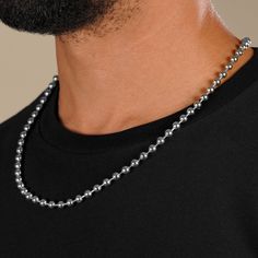 Elevate your style on and off the field with our stunning 5mm Silver Dog Tag Chain Necklace. Designed for athletes and sports enthusiasts, this necklace combines functionality with fashion. With a length of 29 inches, it's the perfect accessory to showcase your dedication to your sport, whether you're celebrating a win or making a statement in everyday life. Made from high-quality stainless steel, this chain is resistant to rust and tarnish, ensuring it stays looking fresh even after intense wor Casual Silver Stainless Steel Jewelry, Casual Silver Chain Necklace, Casual Silver Chain Necklace For Everyday Wear, Casual Everyday Necklace With Silver Chain, Casual Everyday Silver Chain Necklace, Casual Everyday Jewelry In Stainless Steel, Casual Everyday Chain Necklace, Casual Everyday Stainless Steel Jewelry, Casual Link Chain Jewelry