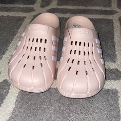 New With Tags Adidas Adilette Clog Soft Pink Mens 11 Womens 12 Sporty Synthetic Slip-on Clogs, Sporty Non-slip Synthetic Clogs, Sporty Non-slip Clogs For Spring, Sporty Synthetic Clogs For Spring, Spring Sporty Closed Toe Clogs, Closed Toe Synthetic Clogs For Sports, Sporty Closed Toe Clogs For Spring, Sporty Synthetic Spring Clogs, Synthetic Closed Toe Sports Clogs