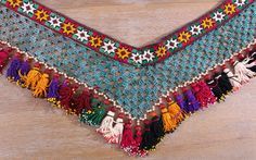 "almost 14.00 cm x 142.00 cm = 5.51\" x 55.91\" 1940s - 50s from Uzbekistan handmade tassel - segusha dry clean only VINTAGE UZBEK TASSELS : \" Segusha \" ( Triangle ) is a decorative embellishments, whose function, was to decorate the beddings tucked away folded against the walls of a yurt or tent. These objects made with great care were attached on the corner of squarish textiles and used as covers . The silk tassels with beads and metal work are charming and they could be used the way they ar Transitional Festival Dupatta With Multicolor Embroidery, Multicolor Bohemian Dupatta For Traditional Ceremonies, Bohemian Dupatta For Navratri Rituals, Bohemian Multicolor Festival Dupatta, Bohemian Style Multicolor Embroidered Dupatta For Summer, Summer Bohemian Dupatta With Multicolor Embroidery, Bohemian Multicolor Embroidered Dupatta For Summer, Handmade Bohemian Multicolor Dupatta, Bohemian Dupatta For Festivals And Rituals