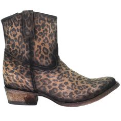 PRICES MAY VARY. COWGIRL STYLE - Reflect your personality with the Corral Leopard Print Zipper Ankle Boots. These boots feature an original design combining western style with mainstream details. The eye-catching leopard print will highlight your charm COMFORT THROUGHOUT THE DAY - You can wear these Corral western boots all day without worrying about getting tired. Look great for any event day or night all year round with Corral Women's Leopard Print Zipper ankle boots MATERIAL - These Corral bo Womens Fall Boots, Brown Casual Boots, Corral Boots Womens, Cowboy Casual, Cowboy Ankle Boots, Leopard Print Booties, Leopard Print Boots, Corral Boots, Casual High Heels