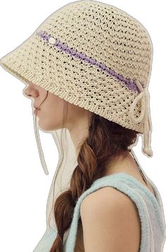 Trendy Crochet Fedora Hat, Vintage Crochet Hat For Winter, One Size Fits Most Beige Bonnet, Beige One Size Fits Most Bonnet, Retro Crochet Hat For Spring Vacation, Retro Crochet Hat For Spring, Spring Crochet Cloche Hat, Vintage Crochet Hat For Vacation, Beige Crochet Fedora Hat For Spring