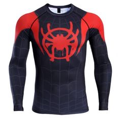 Get your product: Spider Man Far from Home Men’s Compression Shirt 3D Print Long T-Shirt – Long Sleeve Spider Man Far from Home Cosplay Costume Tops Male
1. PRODUCT INFORMATION:

Proudly printed in America
5.3 oz, unisex fit
Heavy cotton, classic midweight fabric
Material: 100% cotton | Dark Gray: 50% cotton:50% polyester | Light Gray: 90% cotton:10% polyester
Double-needle stitched neckline, bottom hem, and sleeves
Quarter-turned to eliminate center crease
7/8 inch collar
Tear-away Fitted Black Tops With Character Print, Superhero Long Sleeve Tops With Character Print, Black Shirt With Sublimation Print For Cosplay, Black Crew Neck Top For Cosplay, Fitted Red Tops With Character Print, Fitted Red Top With Character Print, Stretch Tops For Halloween Cosplay, Halloween Fitted Top With Sublimation Print, Fitted Tops With Sublimation Print For Halloween