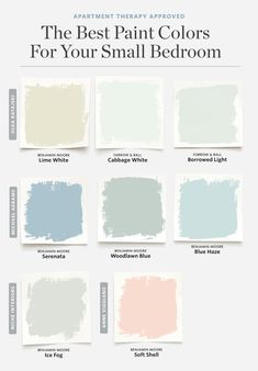 the best paint colors for your small bedroom