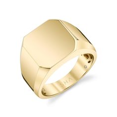 MEN'S COLLECTION: The SHAY Solid Gold Signet Ring. Details: 18K Gold Standard Pinky Ring Size: 6 US / EU 52 Available in Yellow, White, Black or Rose Gold Product Number: SMR56 Not sure of sizing? See our chart HERE. Please CONTACT us to further customize the size or gemstone or LIVE CHAT with one of our team now. All of our stones are natural and untreated which may result in slight variances in color, shape, and size resulting in beautiful one of a kind gems. All products are made to order wit Mens Ring Guide, Shay Jewelry, Pinky Signet Ring, Wooden Wedding Ring, Pinky Rings, Class Rings, Black Gold Ring, Man Ring, Signet Ring Men