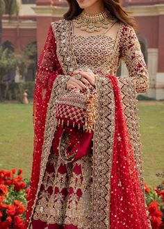 Red Pakistani Bridal Outfit in Pishwas Lehenga Style is a stunning attire adorned with lavish intricate designs and hand-crafted embellishments. Premium quality fabric, alluring silver, and goldwork give a glamorous touch to this perfectly stitched Pakistani Wedding Dress. Pakistani Bridal Pishwas: Pakistani Bridal Pishwas Frock in an alluring red shade is heavily embellished with intricate designs. Shimmering gold and silver work give a glamorous touch to this Pishwas Frock. Zardosi, threads, d Anarkali Sharara With Intricate Design For Reception, Bollywood Style Lehenga With Intricate Design, Festive Dresses With Traditional Drape And Intricate Design, Anarkali Traditional Wear With Intricate Design For Wedding, Anarkali Lehenga With Intricate Design For Eid, Bollywood Style Semi-stitched Lehenga With Intricate Design, Bollywood Style Reception Lehenga With Intricate Design, Anarkali Dupatta With Intricate Design For Wedding, Anarkali Dupatta With Intricate Design For Reception