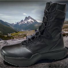 Nike Sfb B1 All Black Colorway Tactical Military Leo Boots Dx2117 ++Mens Size 11.5++ New And Unworn Fast Shipping Combat Style Work Boots With Vibram Sole, Nike Sfb, Tactical Boots, Military Boots, Shoes Nike, Nike Black, Men's Nike, Black Nikes, All Black