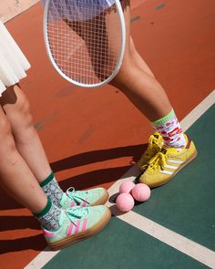 The Tennis Crew socks bundle includes both of our new tennis socks, perfect for adding a pop of color and print to your look: Bowsession Tennis Crew Sock Mushroom Forest Tennis Crew Sock Individually priced at $18/pair, save with the bundle at $30 for both pairs! One Size. Recommended fit US W5.5-10. ✨ Funky yet elegant - no silly or childish patterns 🧦 Premium quality - durably made with comfortable stretch 👗 Unique - the perfect accessory to add individuality to your outfits Trendy Sports Socks For Spring, Sporty Green Socks For Spring, Colorful Socks Outfit, Sneaker Socks, Tennis Socks, Mushroom Forest, Colorful Sneakers, Pointy Heels, Sock Outfits