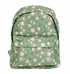 This adorable floral sage backpack is perfect for your on-the-go toddler! The front pocket is ideal for keeping smaller items -- there is an additional pocket inside and plenty of space for school lunches/snacks and a pencil case. Thanks to the front buckle, the adjustable padded shoulder straps do not fall off and the Cute Student Backpack For Spring, Cute Green Student Backpack, Cute Green Backpack For Students, Spring Backpack With Floral Print For Everyday Use, Floral Print Backpack For Everyday Use In Spring, Spring Floral Print Backpack For Everyday Use, Cute Green Backpack For Everyday Use, Spring Floral Print Standard Backpack, Green Standard Backpack For Spring