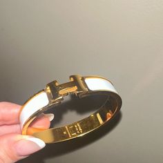 Classic Hermes Bracelet Hermes Bracelet, Hermes Jewelry, Womens Jewelry Bracelets, Limited Time, Women Jewelry, Bracelet, Gold, White, Quick Saves