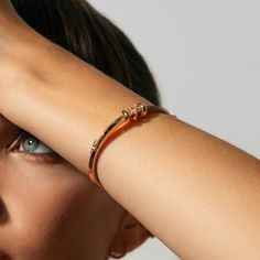 This Iconic Moving X Bangle with Diamond Pavé invites you to uncover your inner treasures through its bold and iconic design, making a definitive statement of discovery and self-expression. Accent diamonds: 0.10+ ctw, VS2+/F+ Setting: Prongs setting Modern Rose Gold Bracelet, Luxury Adjustable Rose Gold Bracelet, Adjustable Luxury Rose Gold Bracelet, Polished Rose Gold 14k Bracelets, Rose Gold 14k Polished Bracelets, Rose Gold Polished 14k Gold Bracelets, Polished 14k Rose Gold Bracelets, Rose Gold Polished Bracelet For Gift, Rose Gold Polished Bracelets As Gift