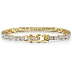 Yellow Gold Vermeil Cubic Zirconia Tennis Bracelet Set With 54 3mm Cubic Zirconia's Or 37 4 mm Stones -6.15 OR 9.41 Total Carats Weight . 18.25cm  Length.  The Finest AAA Cubic Zirconia Stones. 925 Sterling Silver-Hypoallergenic. Tarnish Free Wear Supplied With Gift Packaging. Luxury Gold Elegant Tennis Bracelet, Tennis Jewelry Set, Fine Jewelry Yellow Gold Tennis Bracelet, Luxury Yellow Gold Cubic Zirconia Tennis Bracelet, Luxury Yellow Gold Tennis Bracelet, Fine Jewelry, Adjustable 14k Gold Tennis Bracelet, Fine Jewelry, Bracelets Tennis, Tennis Jewelry, Gold Diamond Bracelet