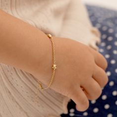 Toddler Gold Bracelet, Baby Girl Bracelets Gold, Kids Bracelets Gold, Baby Anklet, Baby Jewelry Gold, Stars Bracelet, Toddler Bracelet, Kids Bracelet