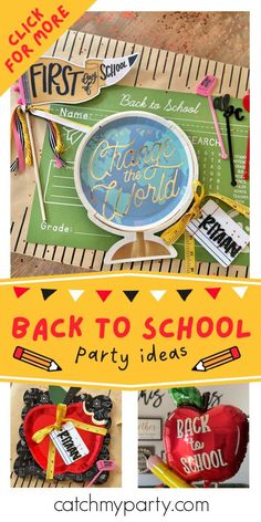 back to school party ideas and free printables