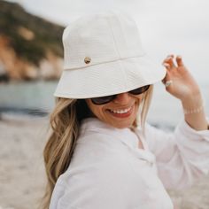 Clearwater Bucket Hat-Hat-Pretty Simple Wholesale Elf Style, Classic Coastal, Cream Style, Coastal Grandma, American Classic, Sweater Sale, Country Chic, Trendy Style, Travel Packing