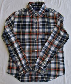 "Description: Up for sale is an Aeropostale men's cotton flannel shirt. The shirt is size small. It is made of 100% cotton. It has a multicolored plaid design in blue, white, red, yellow & black. It has a full button front & cuffs with 1 breast pocket. It is in excellent condition. Please check the measurements before ordering. Chest (armpit to armpit) 21.00\" Sleeve Length (shoulder seam - bottom cuff) 24.75\" Back Length (neck seam - bottom shirt) 27.00\" Shipping: Merchandise will ship within Casual Plaid Yarn-dyed Flannel Shirt, Fitted Plaid Flannel Shirt Casual, Fitted Plaid Flannel Shirt Casual Style, Fitted Casual Plaid Flannel Shirt, Casual Yarn-dyed Cotton Flannel Shirt, Fitted Flannel Casual Shirt, Fitted Flannel Shirt Casual Style, Fitted Casual Flannel Shirt, 1950s Mens