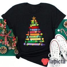 ✔️ TITTLE : Crayons Tree Colored Lights Teacher T-Shirt, Crayon Shirt, Teacher Shirt, Kindergarten Shirt, Teacher's Day Gift ✔️ IMPORTANT: Both Men and Women can we our shirts because this is unisex style t-shirts; Wash item inside out in cold water, do not bleach, do not dry clean, do not iron directly on the design. ✔️ MATERIAL DETAILS: 5.3-ounce, 100% cotton (99/1 cotton/poly (Ash) & 90/10 cotton/poly (Sport Grey); Heavyweight classic unisex tee; Taped neck and shoulders; Tearaway label ;Deco Summer Sportswear, Colored Lights, Kindergarten Shirts, Shirt Prints, Casual Sportswear, Teacher Outfits, Design Geometric, Teacher Tshirts, School Shirts