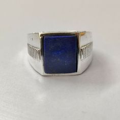 Male Rings, Ring Blue Stone, Ring Man, Lapis Lazuli Ring, Mens Ring, Ring Blue, Ring Wedding, Blue Stone, Pale Blue