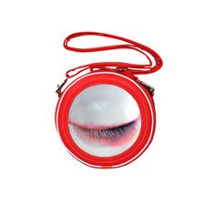 Am I weird? I think this is kinda neat.... Purse with a holagram eyeball. $49 Gothic Punk Fashion, Fashion Must Haves, Red Purses, Red Handbag, Travel Purse, Novelty Bags, Vegan Bags, Unique Bags