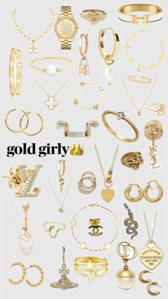 Stylish Jewelry Accessories, Golden Jewelry, Jewelry Lookbook