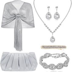 PRICES MAY VARY. Rhinestone Jewelry Sets: You will receive 1 piece of crystal rhinestone choker necklace, 1 pcs rhinestone bracelet, 1 piece of rhinestone hair clip,1 pair of crystal dangle earrings and 1 piece of formal shawl for evening dresses, complete set for meeting your daily and party matching demands Size Information: The shawl measures about 19.69 x 78.74 inches/ 50 x 200 cm(fringe 6.7 inches), fitting most people.The handbag is about about 11.8X1.97X5.9 inches, which can easily hold m Formal Shawl, Women Evening Dresses, Rhinestone Jewelry Set, Evening Shawls, Rhinestone Hair Clip, Rhinestone Choker Necklace, Crystal Dangle Earrings, Rhinestone Hair, Rhinestone Choker